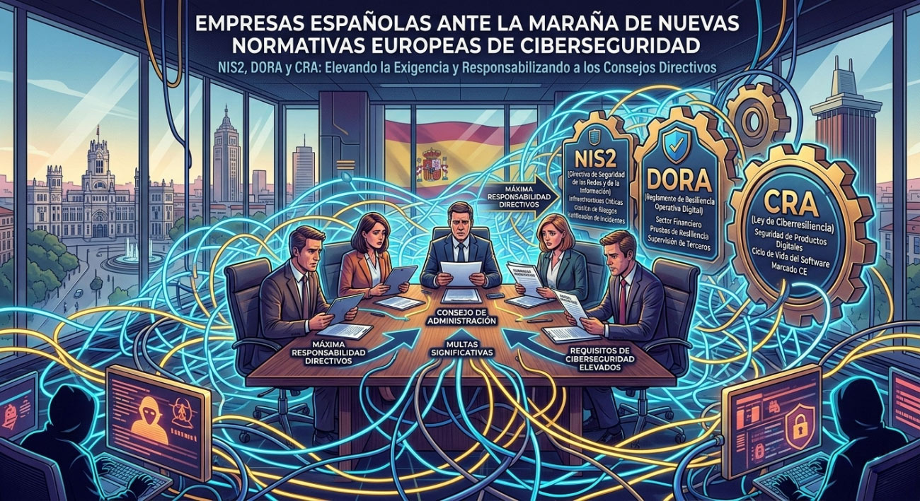 Concepto de seguridad digital y protección de datos empresariales ante nuevas regulaciones europeas